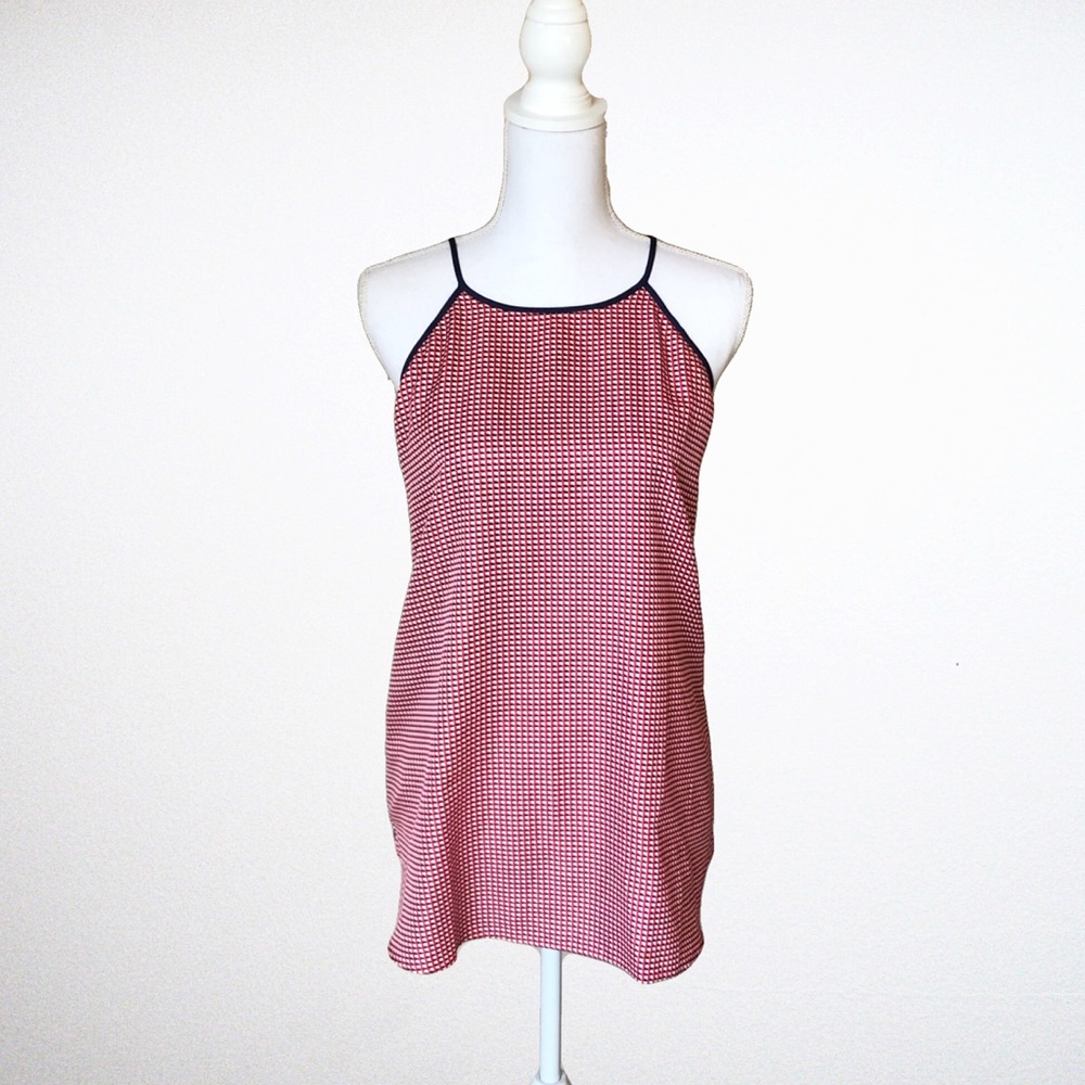 Ann Taylor Red White Blue Halter Tank Top - Large